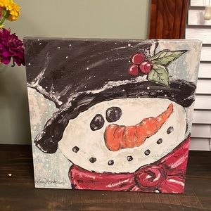 2/$20 12”x12” snowman picture by Kelsey Andrews